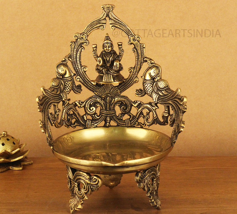 Brass Ganesha Laxmi Urli