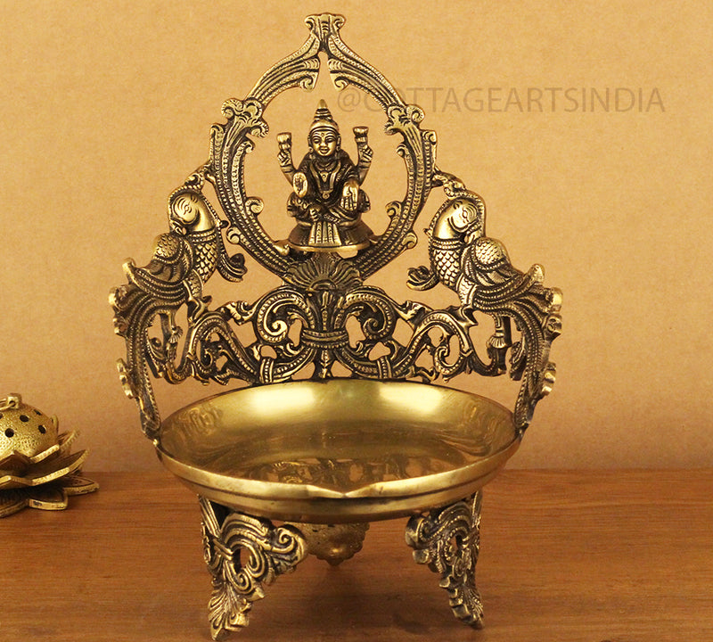 Brass Ganesha Laxmi Urli