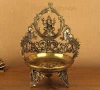 Brass Ganesha Diya Urli