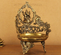 Brass Ganesha Diya Urli