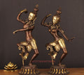 Brass Shiva Parvati Dancing Pair