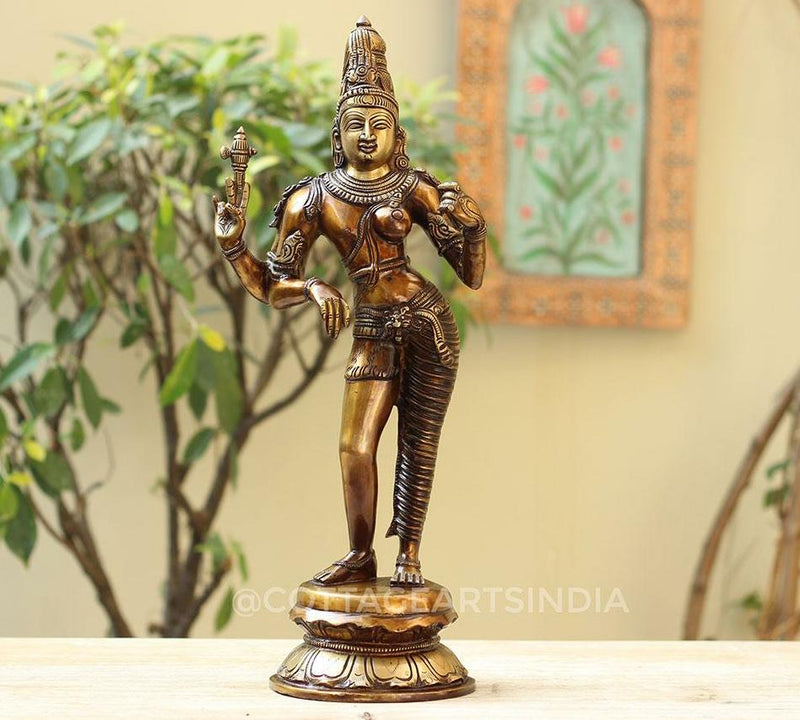Brass Ardhanarashivara 19"