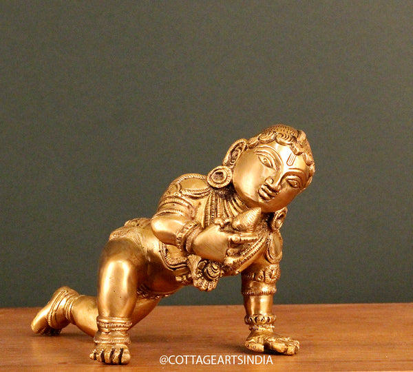 Brass Bala Krishna Crawling