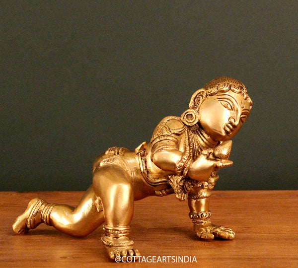 Brass Bala Krishna Crawling