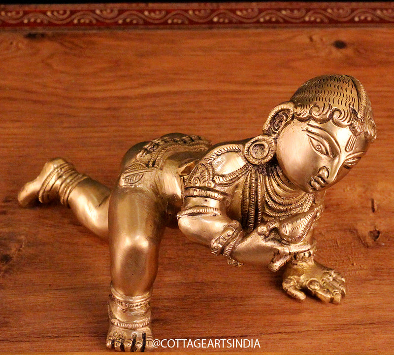 Brass Bala Krishna Crawling