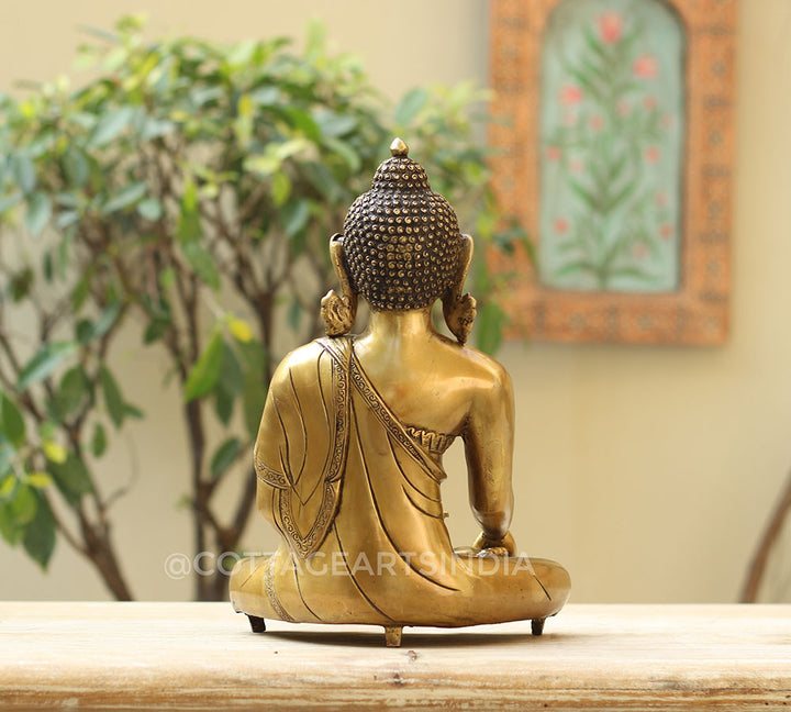 Brass Buddha 12"
