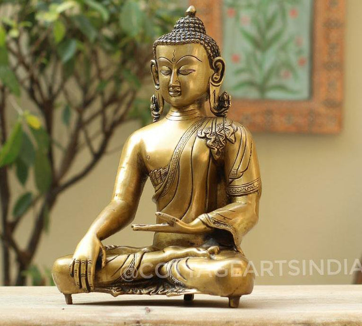 Brass Buddha 12"
