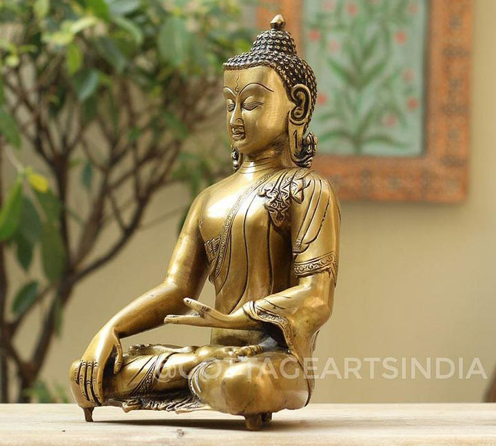 Brass Buddha 12"