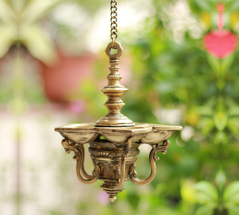 Brass Lamp Hanging Diya