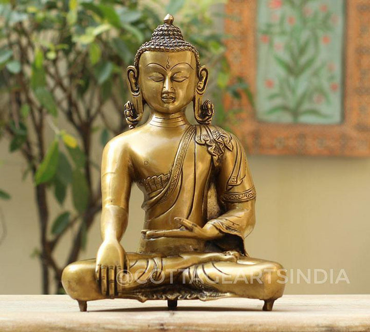 Brass Buddha 12"