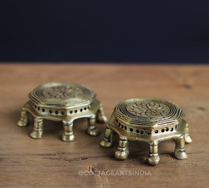 Brass Chowki Pair