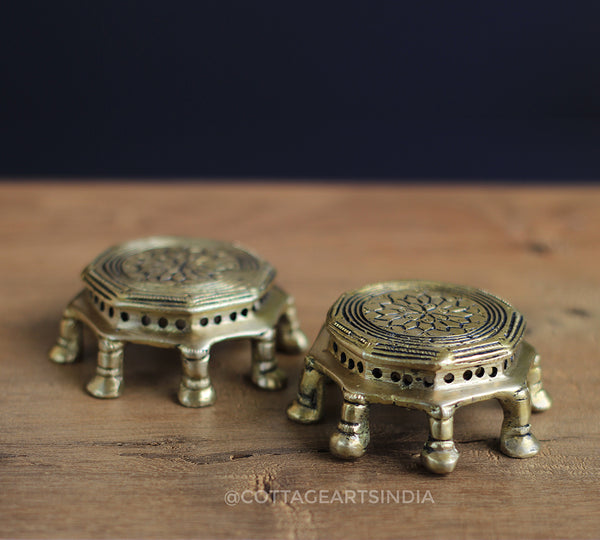 Brass Chowki Pair