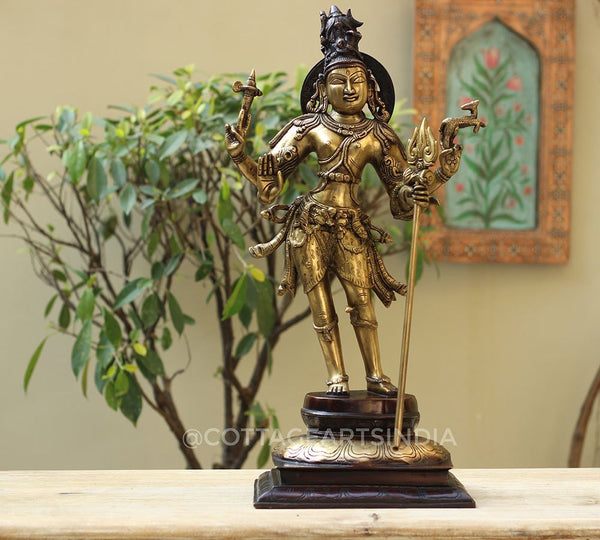 Brass Shiva Standing 22"