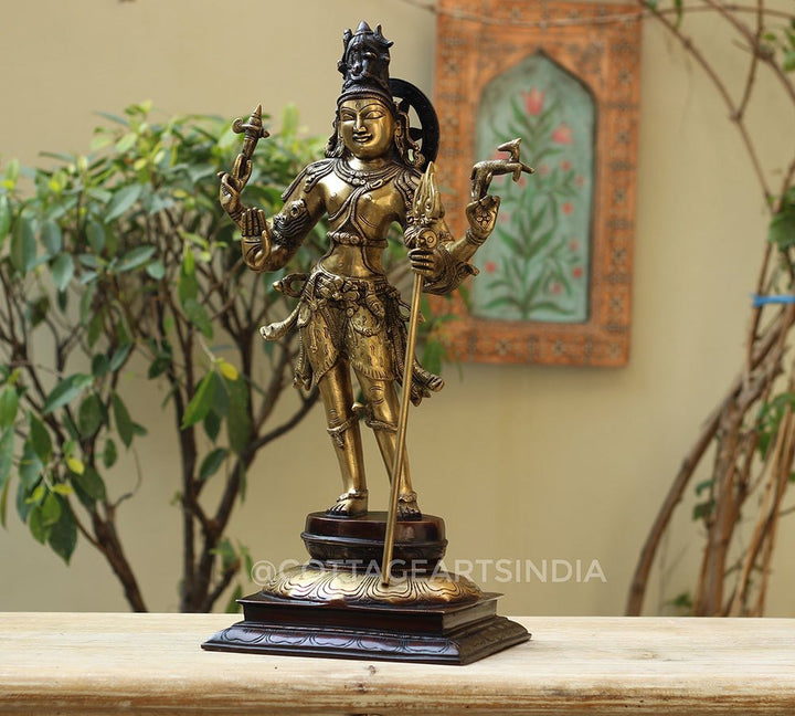 Brass Shiva Standing 22"