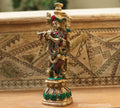 Brass Stonework Krishna 13"