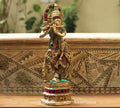 Brass Stonework Krishna