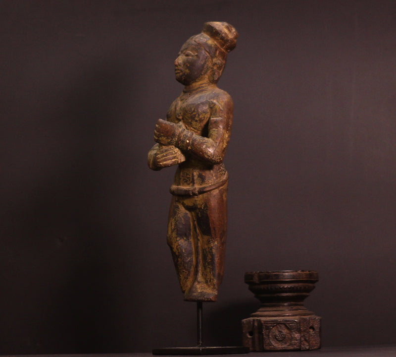 Vintage Wood / Resin Lady Figure