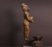 Vintage Wood / Resin Lady Figure