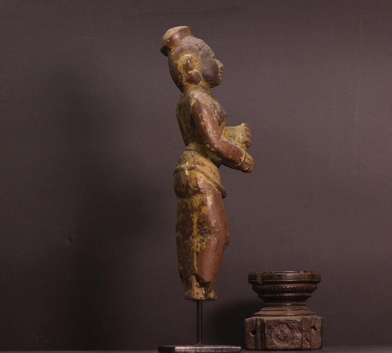 Vintage Wood / Resin Lady Figure