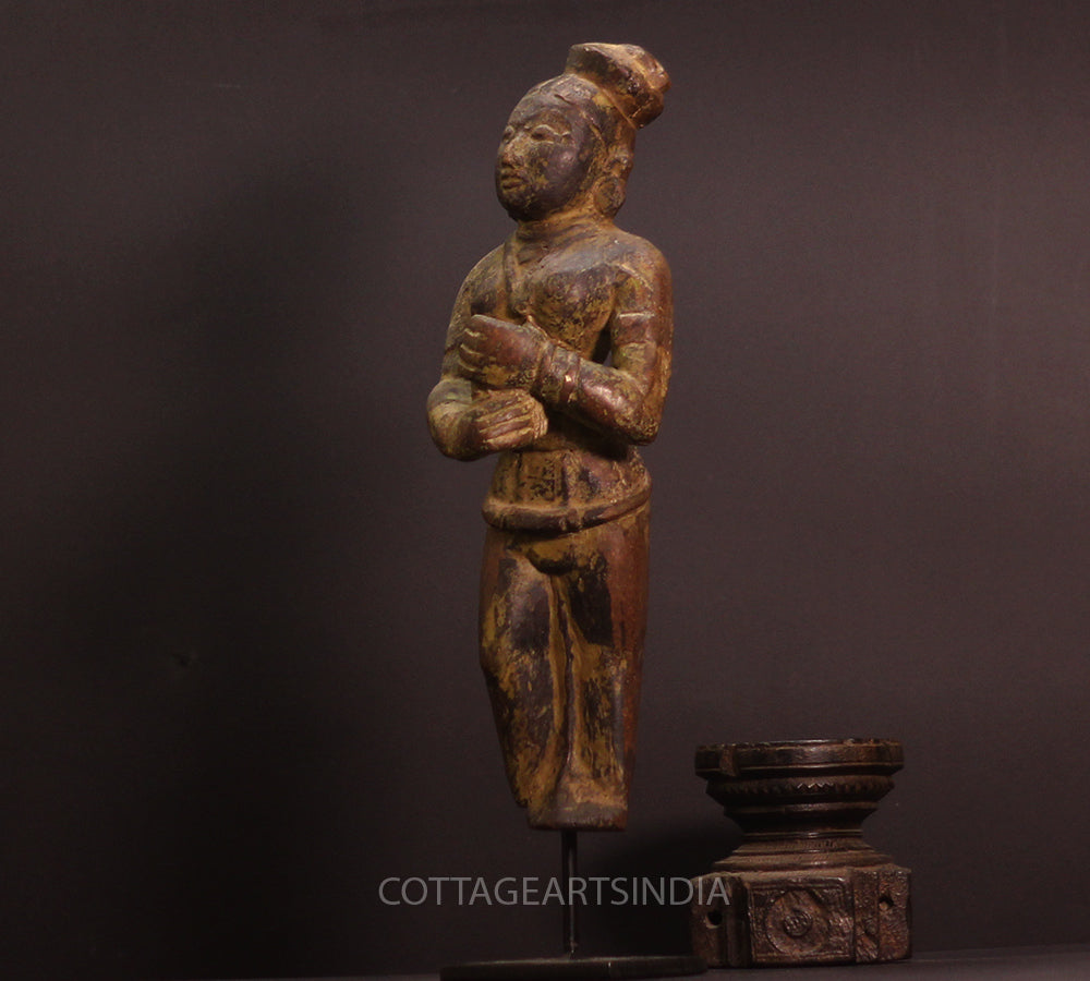 Vintage Wood / Resin Lady Figure