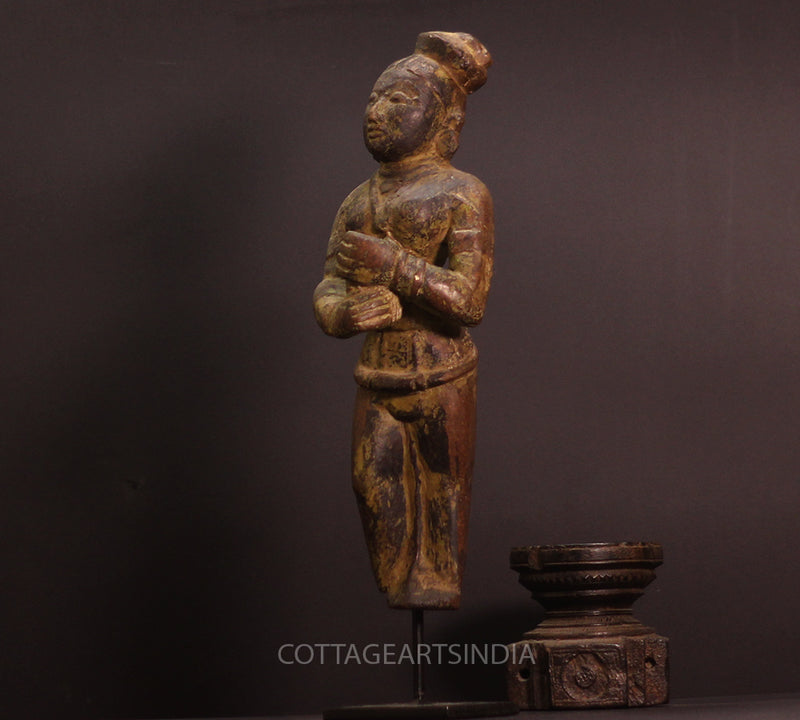 Vintage Wood / Resin Lady Figure