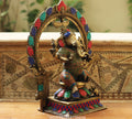 Brass Stonework Prabhawali Ganesh