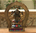 Brass Stonework Prabhawali Ganesh