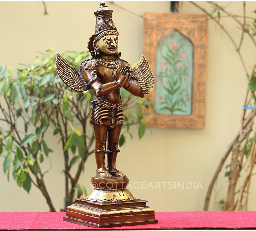 Brass Garuda Standing 25"