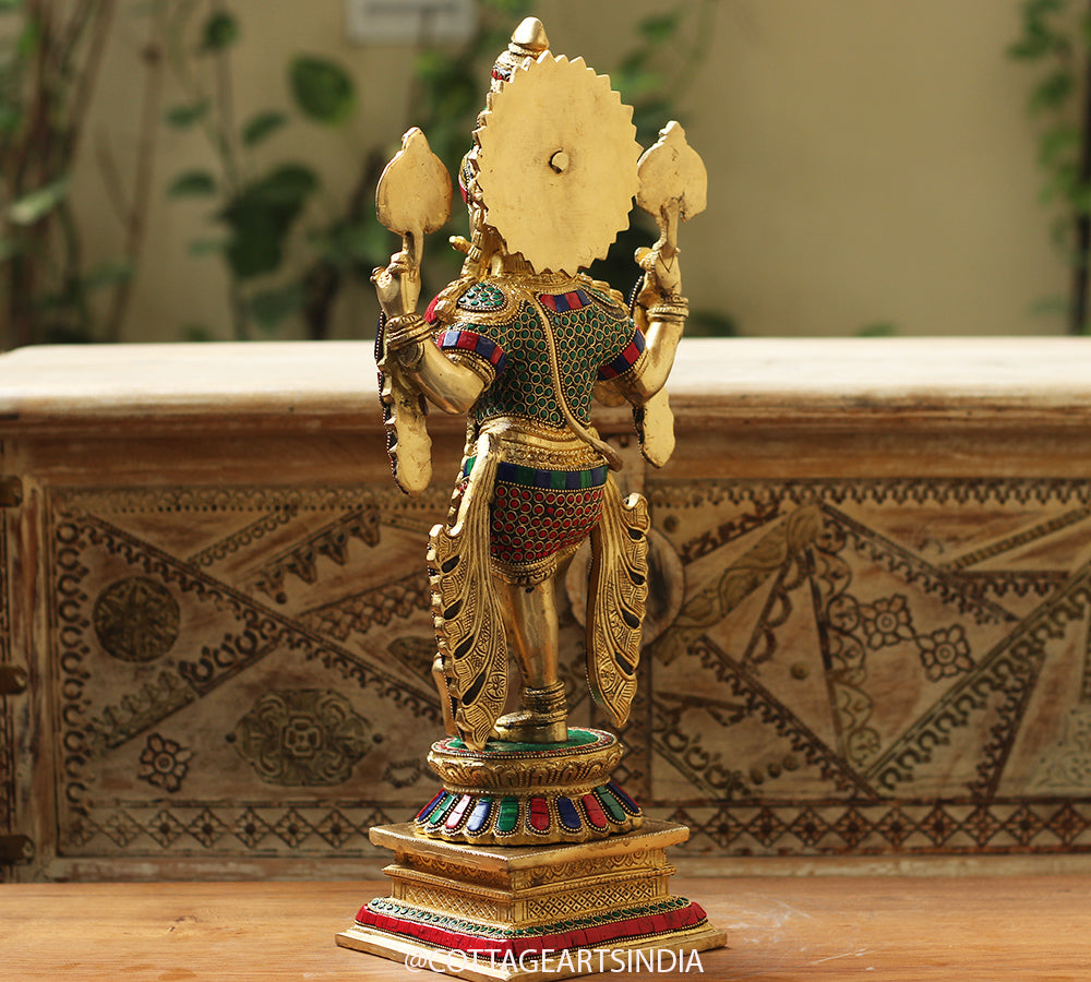 Brass Stonework Krishna