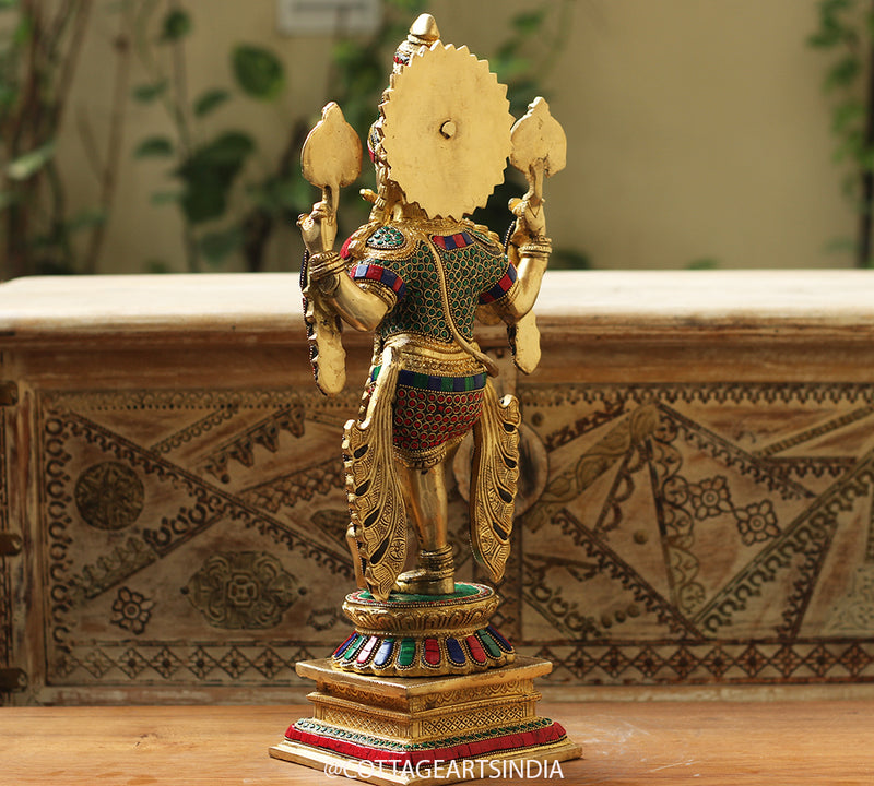 Brass Stonework Krishna