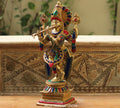 Brass Stonework Krishna