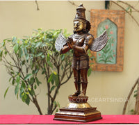 Brass Garuda Standing 25"