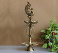 Brass Oil Lamp Annapakshi Double 20”, Diya
