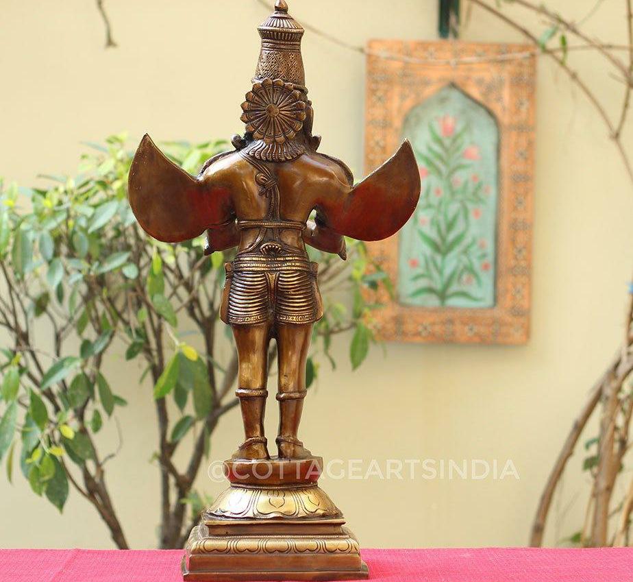 Brass Garuda Standing 25"