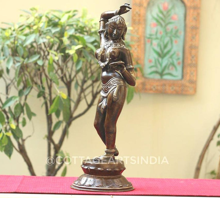 Brass Apsara Courtesan