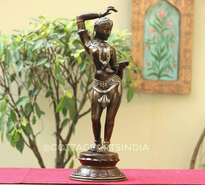Brass Apsara Courtesan