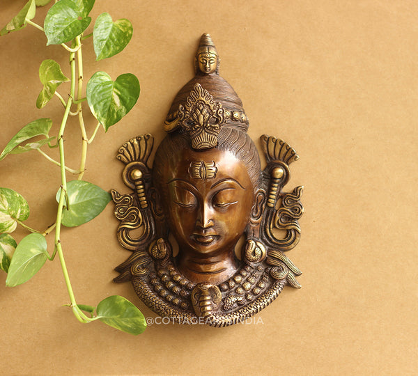 Brass Shiva Mask