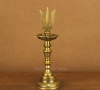 Brass Vilakku Lamp 12"