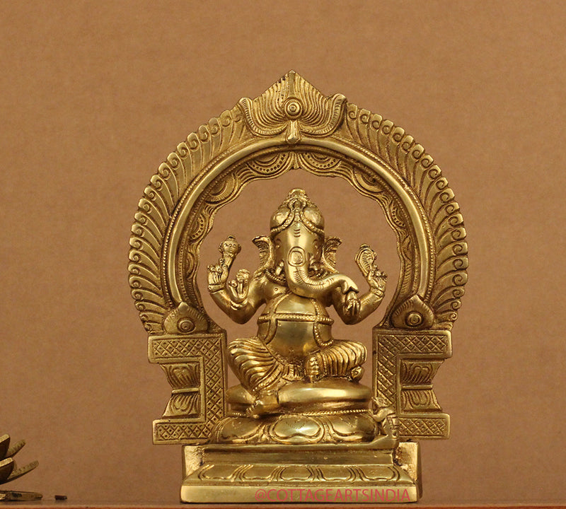 Brass Ganesh Laxmi