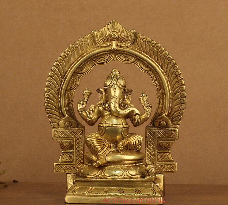 Brass Ganesh Laxmi