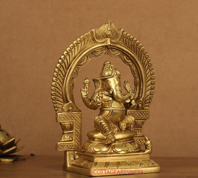 Brass Ganesh Laxmi