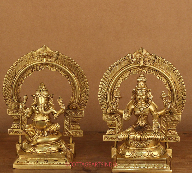 Brass Ganesh Laxmi