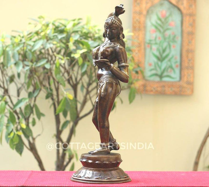 Brass Apsara Courtesan