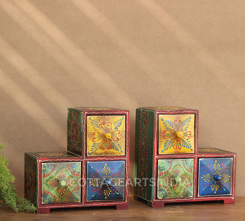 Wooden Storage Box Bookends