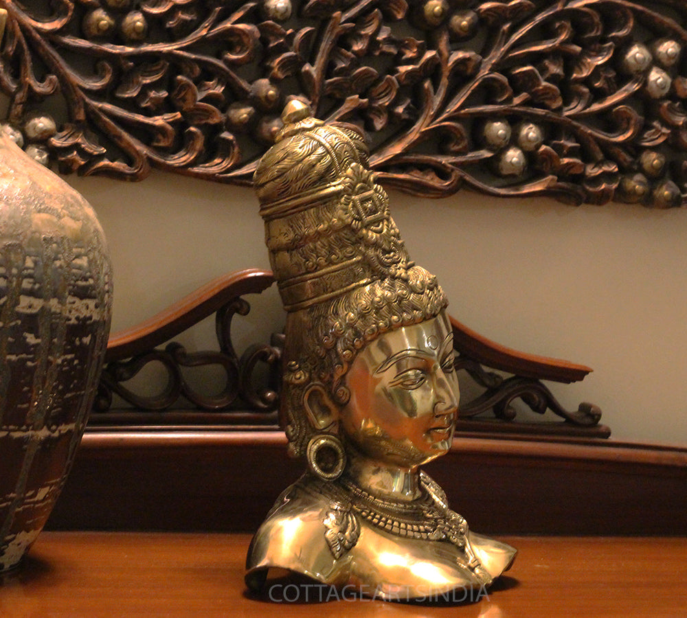 Brass Parvati Bust