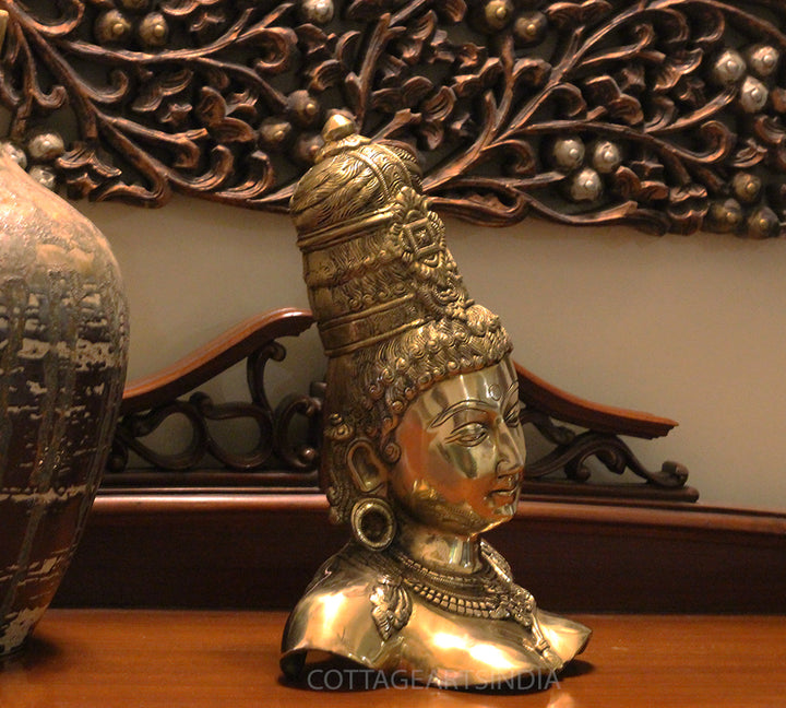 Brass Parvati Bust