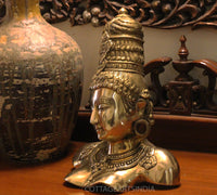 Brass Parvati Bust