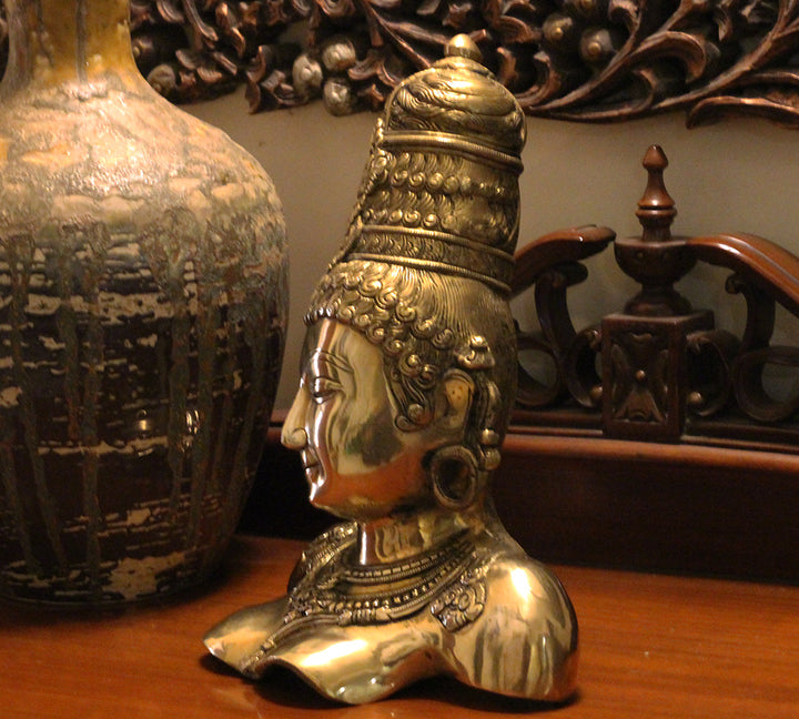 Brass Parvati Bust
