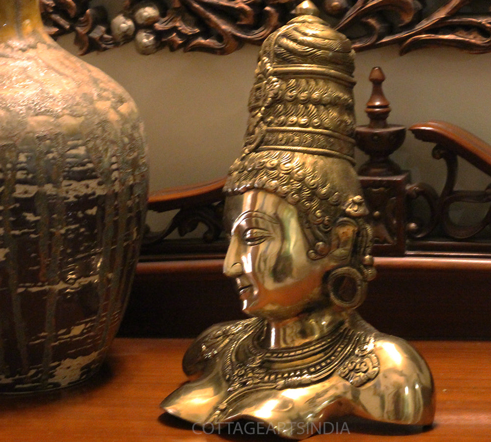 Brass Parvati Bust