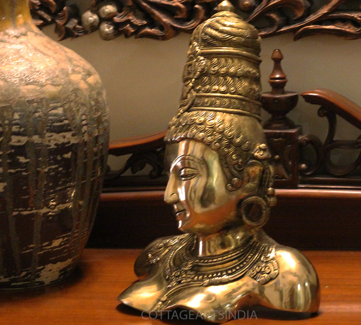 Brass Parvati Bust